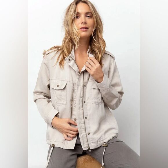 NWT Rails | Collins Military Jacket in Bone Size XXL - Picture 5 of 16